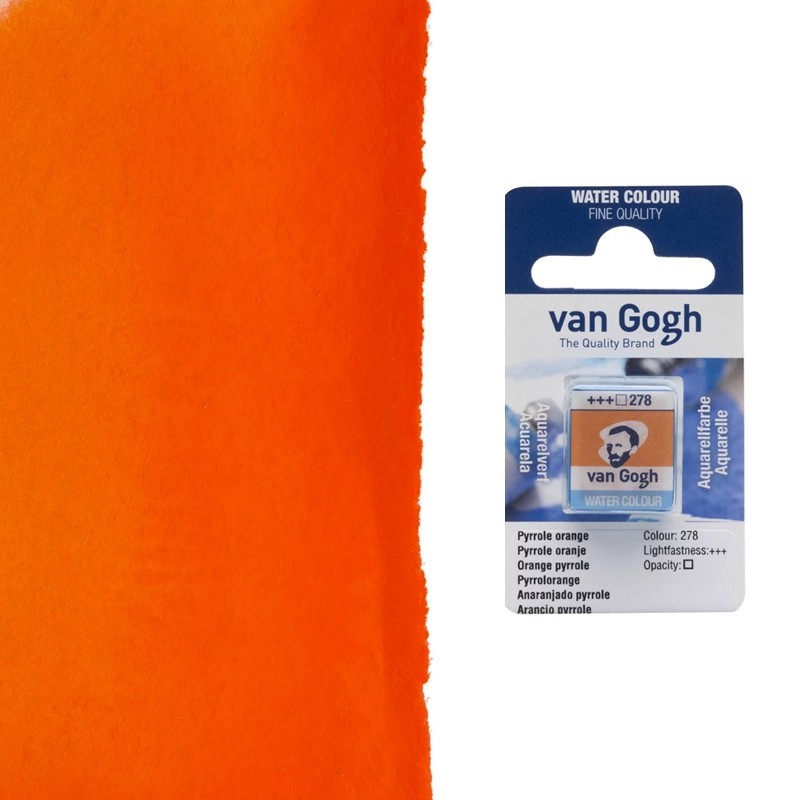 Acquerelli Van Gogh Talens 1/2 godet - Arancio pyrrolo (278) Acquerelli Van Gogh Talens 1/2 godet - Arancio pyrrolo (278)