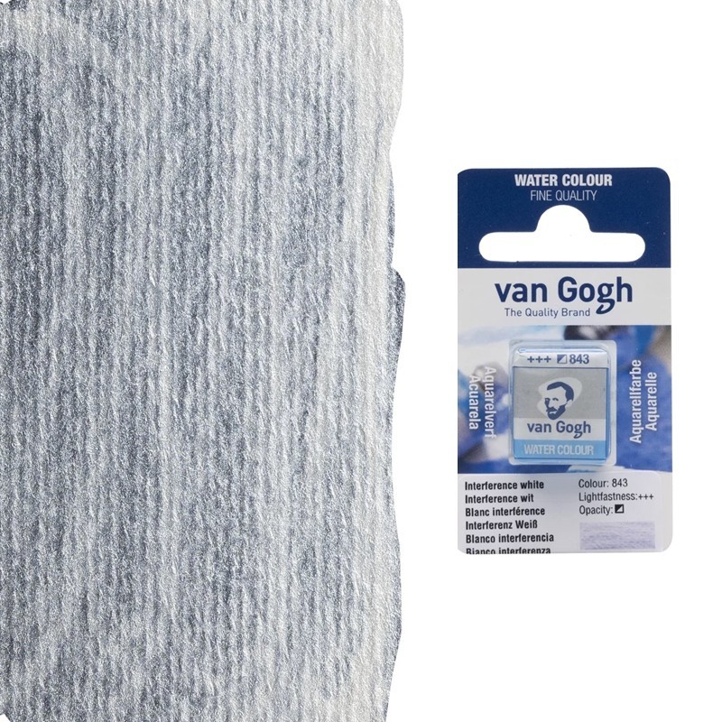 Acquerelli Van Gogh Talens 1/2 godet - Bianco interferenza (843) Acquerelli Van Gogh Talens 1/2 godet - Bianco interferenza (843)
