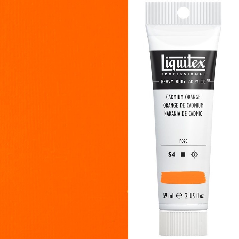 Colori Acrilici Liquitex "Heavy Body" Arancio di Cadmio (150) tubo da 59 ml