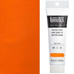 Colori Acrilici Liquitex "Heavy Body" Rosso Arancio Vivo (620) tubo da 59 ml