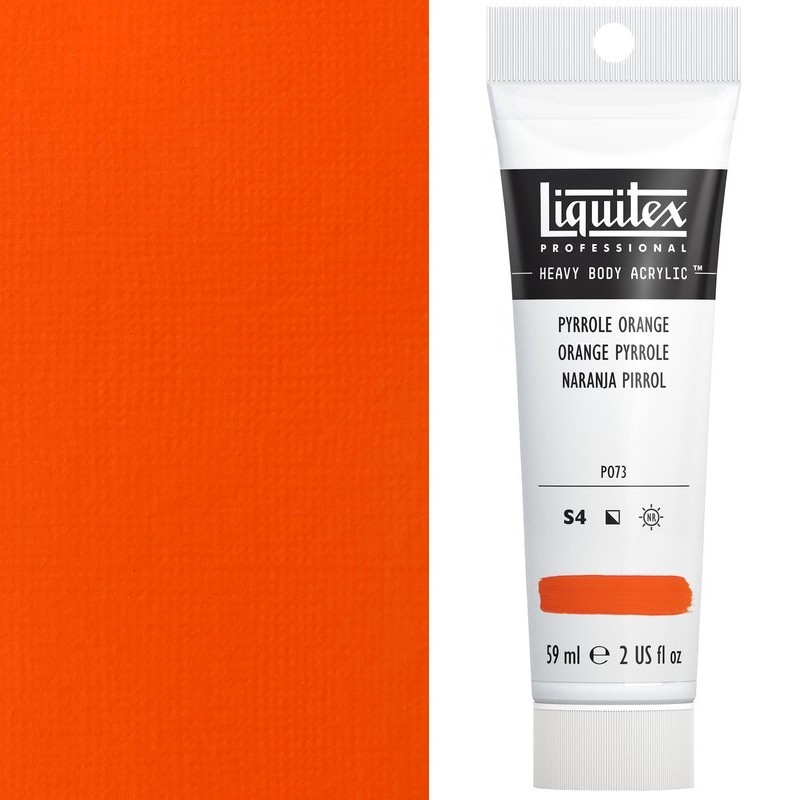 Colori Acrilici Liquitex "Heavy Body" Arancio Pyrrolo (323) tubo da 59 ml