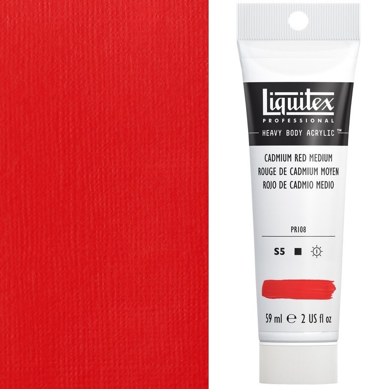Colori Acrilici Liquitex "Heavy Body" Rosso di Cadmio Medio (154) tubo da 59 ml Colori Acrilici Liquitex "Heavy Body" Rosso di Cadmio Medio (154) tubo da 59 ml
