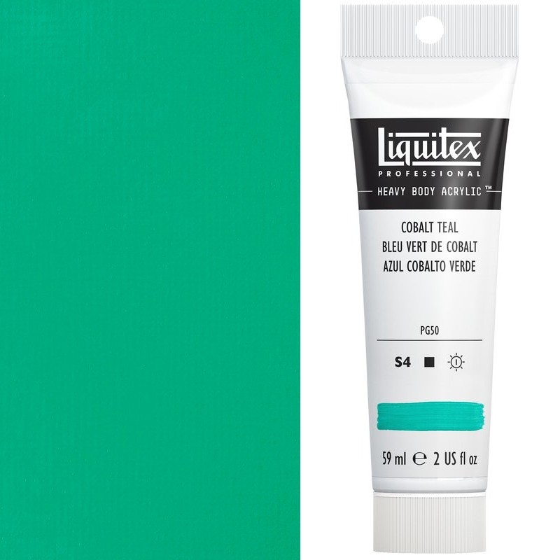 Colori Acrilici Liquitex "Heavy Body" Blu Verde di Cobalto (172) tubo da 59 ml