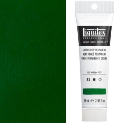 Colori Acrilici Liquitex "Heavy Body" Verde Permanente Scuro (350) tubo da 59 ml