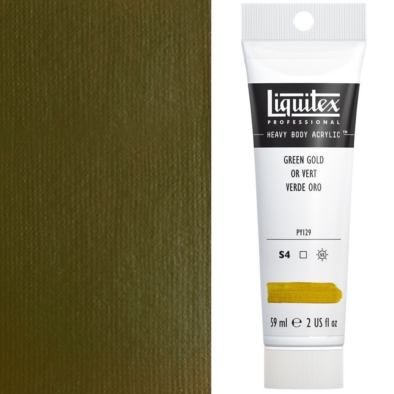 Colori Acrilici Liquitex "Heavy Body" Verde Dorato (325) tubo da 59 ml