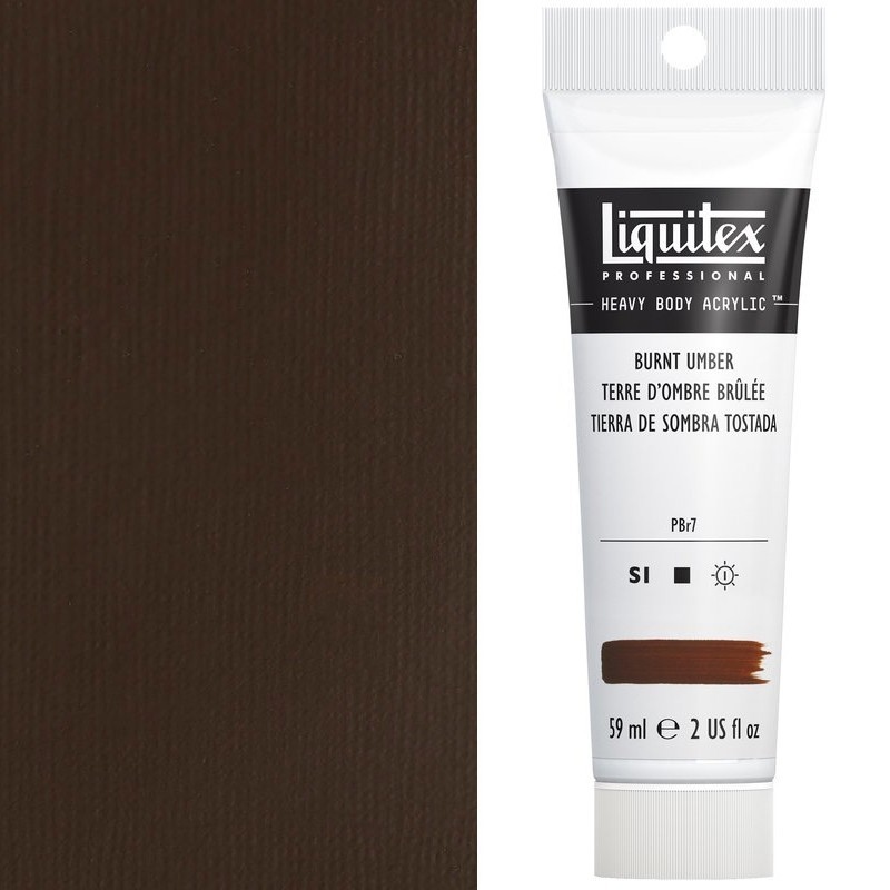 Colori Acrilici Liquitex "Heavy Body" Terra d'Ombra Bruciata (128) tubo da 59 ml