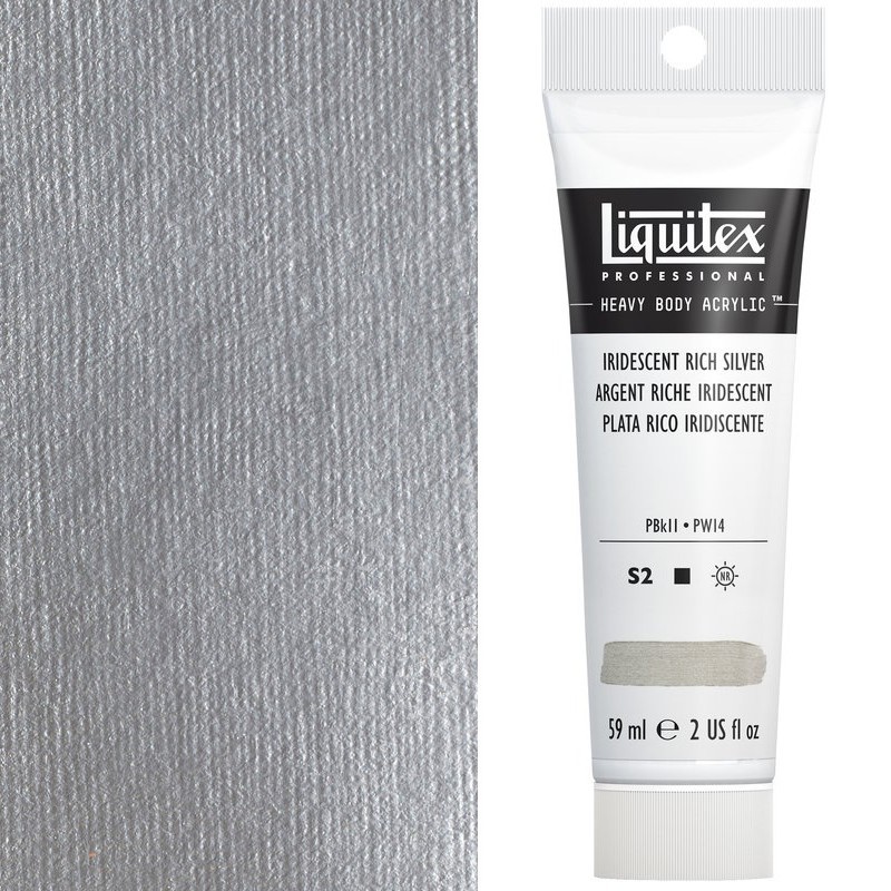 Colori Acrilici Liquitex "Heavy Body" Argento Ricco Iridescente (239) tubo da 59 ml Colori Acrilici Liquitex "Heavy Body" Argento Ricco Iridescente (239) tubo da 59 ml