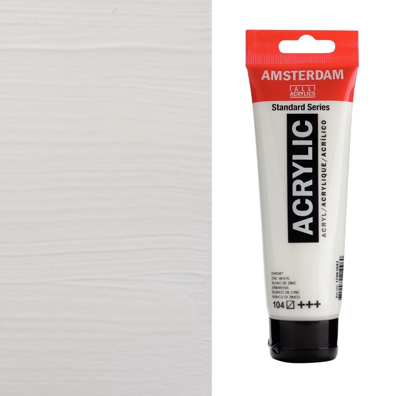 Colori Acrilici Talens "Amsterdam" Bianco di Zinco (104)