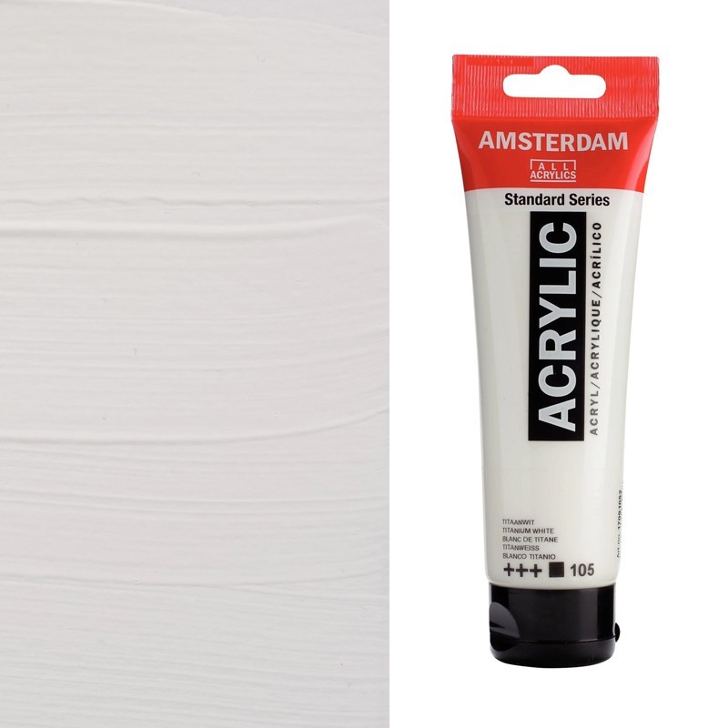 Colori Acrilici Talens "Amsterdam" Bianco di Titanio (105)