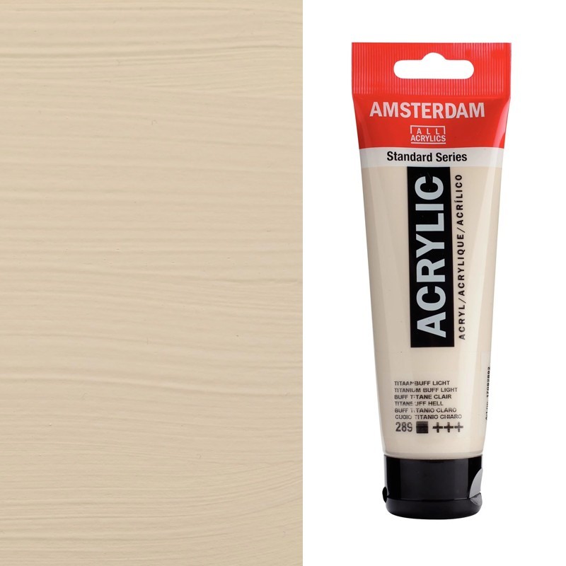 Colori Acrilici Talens "Amsterdam" Titanio Crudo chiaro (Buff Titanium) (289) Colori Acrilici Talens "Amsterdam" Titanio Crudo chiaro (Buff Titanium) (289)