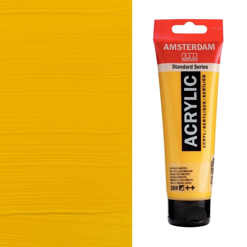Colori Acrilici Talens "Amsterdam" Giallo Azo medio (269) Colori Acrilici Talens "Amsterdam" Giallo Azo medio (269)