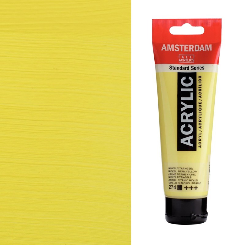 Colori Acrilici Talens "Amsterdam" Giallo di Nichel Titanio (274) Colori Acrilici Talens "Amsterdam" Giallo di Nichel Titanio (274)
