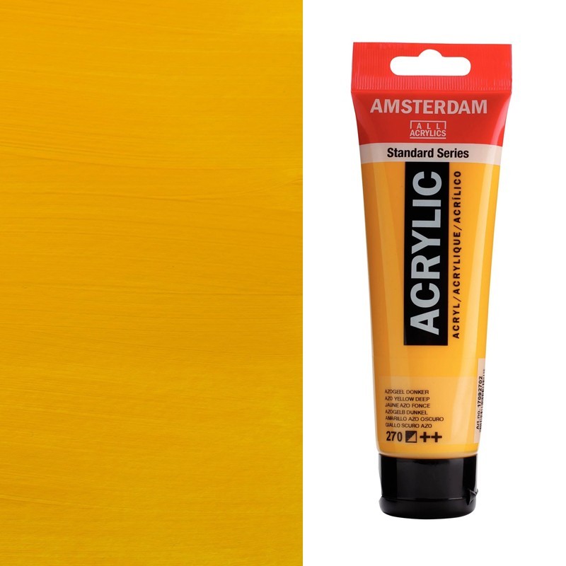 Colori Acrilici Talens "Amsterdam" Giallo Azo scuro (270) Colori Acrilici Talens "Amsterdam" Giallo Azo scuro (270)