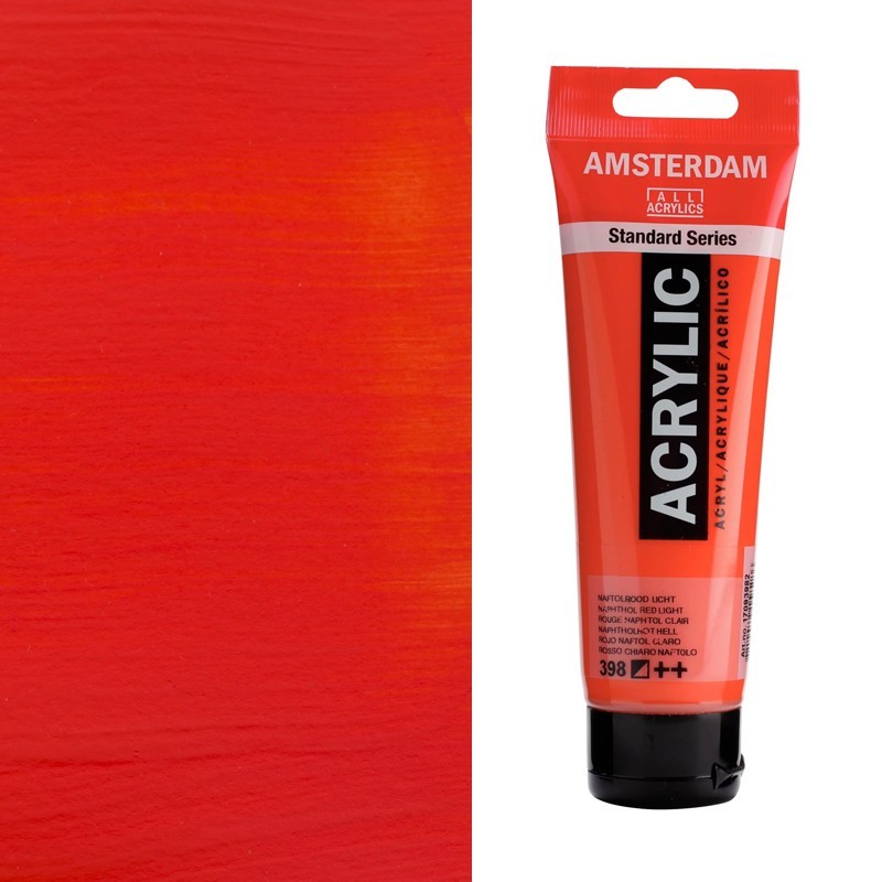 Colori Acrilici Talens "Amsterdam" Rosso Naphtolo chiaro (398)