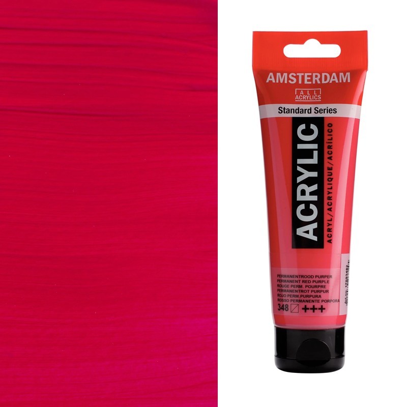 Colori Acrilici Talens "Amsterdam" Rosso permanente Porpora (348)