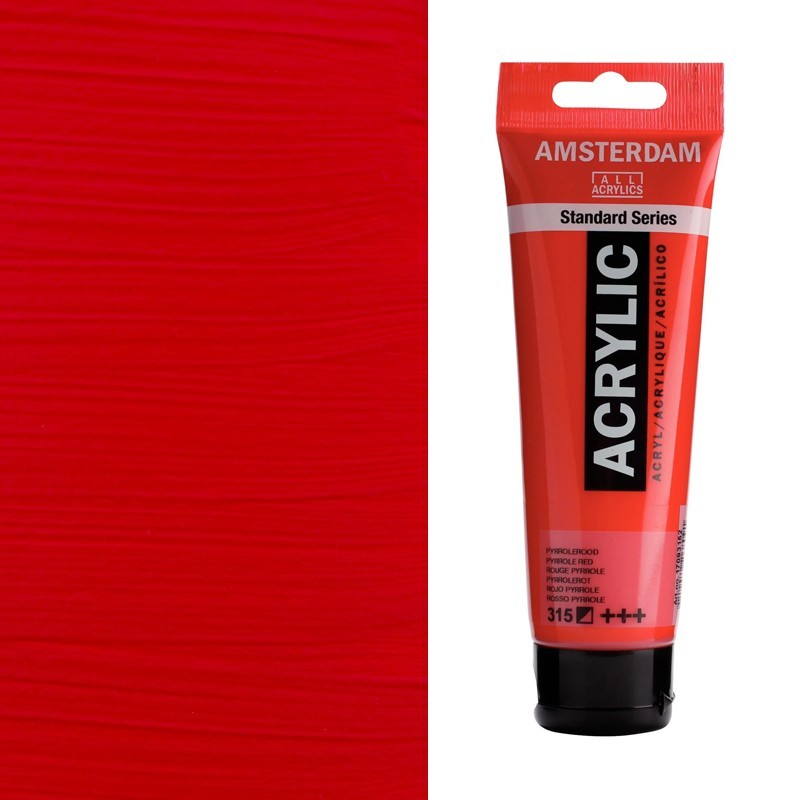 Colori Acrilici Talens "Amsterdam" Rosso Pyrrolo (315)