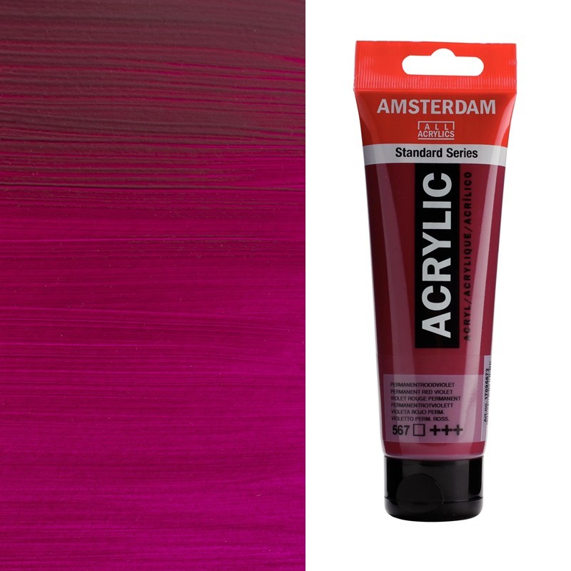 Colori Acrilici Talens "Amsterdam" Viola Permanente Rossastro (567)