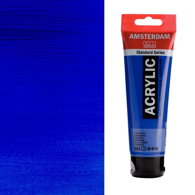 Colori Acrilici Talens "Amsterdam" Blu Oltremare (504) Colori Acrilici Talens "Amsterdam" Blu Oltremare (504)