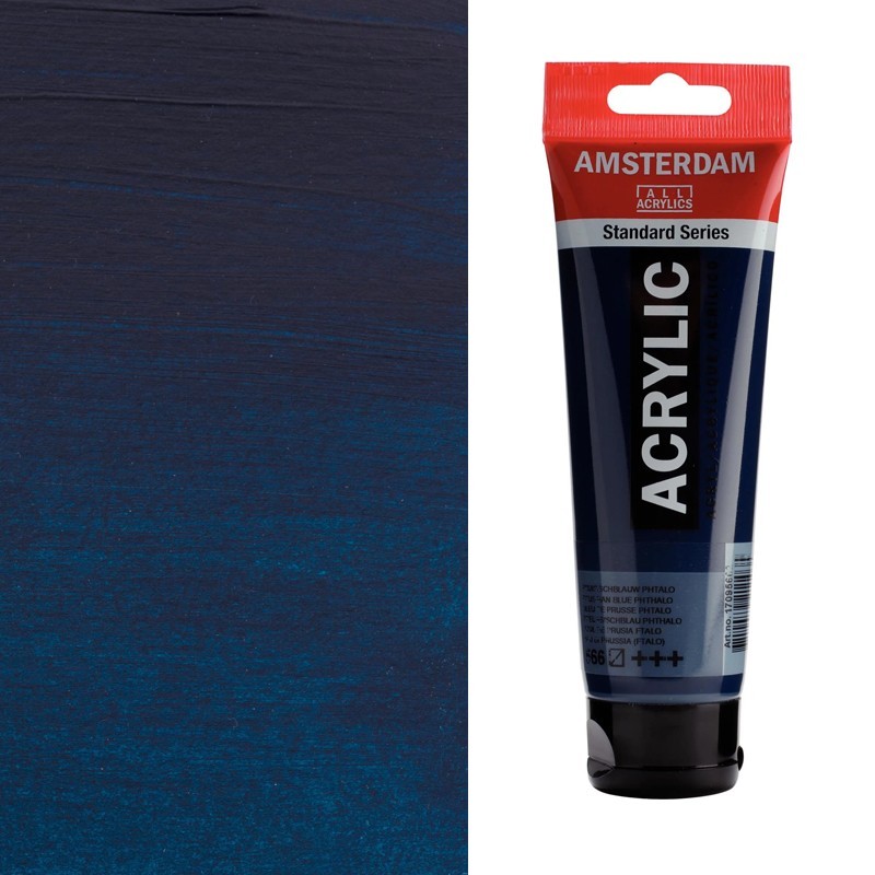 Colori Acrilici Talens "Amsterdam" Blu di Prussia Ftalo (566) Colori Acrilici Talens "Amsterdam" Blu di Prussia Ftalo (566)
