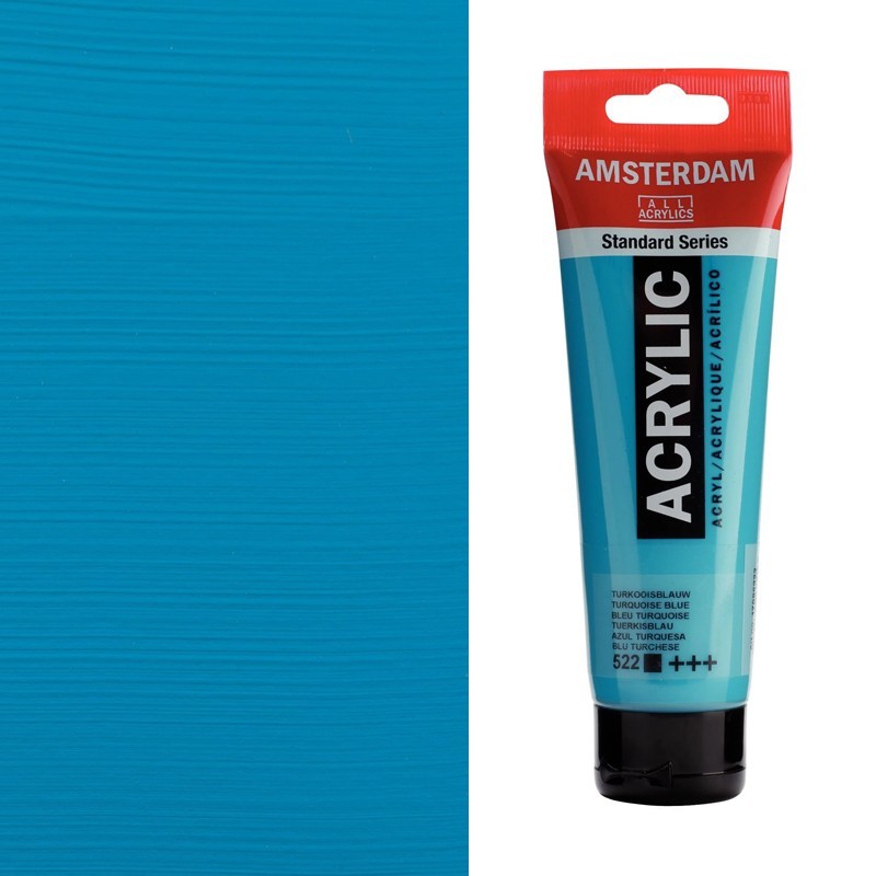 Colori Acrilici Talens "Amsterdam" Blu Turchese (522)