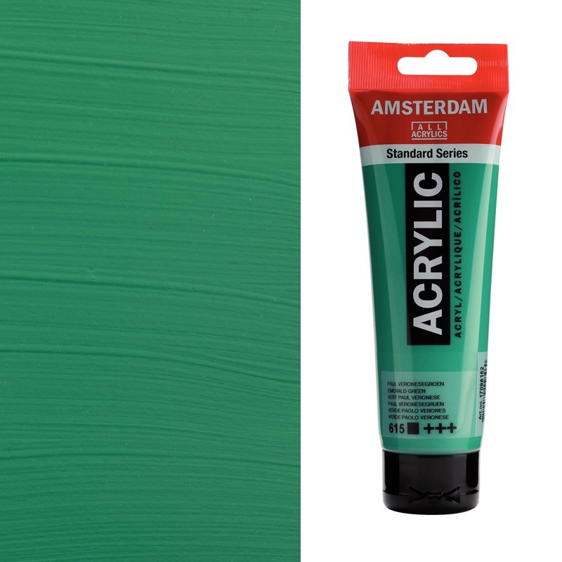 Colori Acrilici Talens "Amsterdam" Verde Smeraldo (P. Veronese) (615) Colori Acrilici Talens "Amsterdam" Verde Smeraldo (P. Veronese) (615)