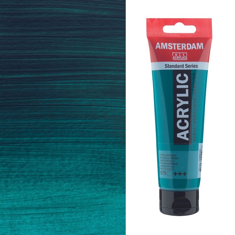 Colori Acrilici Talens "Amsterdam" Verde Ftalo (675)