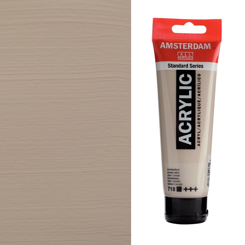 Colori Acrilici Talens "Amsterdam" Grigio Caldo (718)