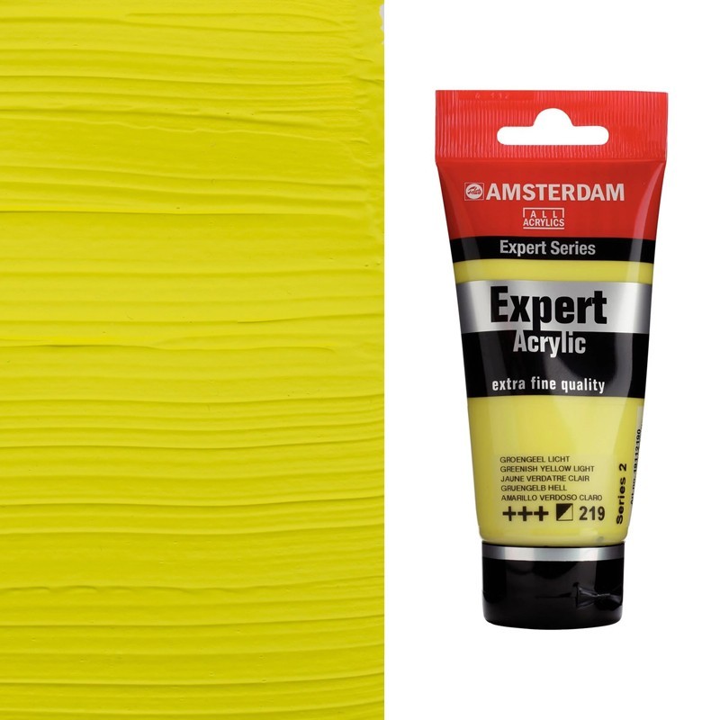 Colori Acrilici Amsterdam Expert Talens - Giallo verdastro chiaro (219) tubo da 75 ml