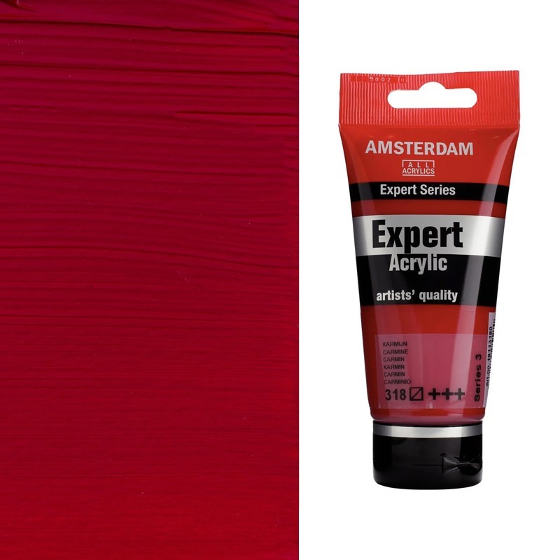 Colori Acrilici Amsterdam Expert Talens - Carminio (318) tubo da 75 ml