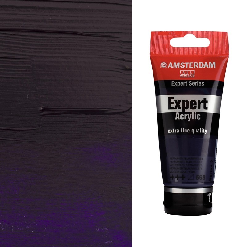 Colori Acrilici Amsterdam Expert Talens - Violetto permanente bluastro (568) tubo da 75 ml