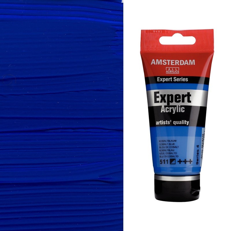 Colori Acrilici Amsterdam Expert Talens - Blu cobalto (511) tubo da 75 ml