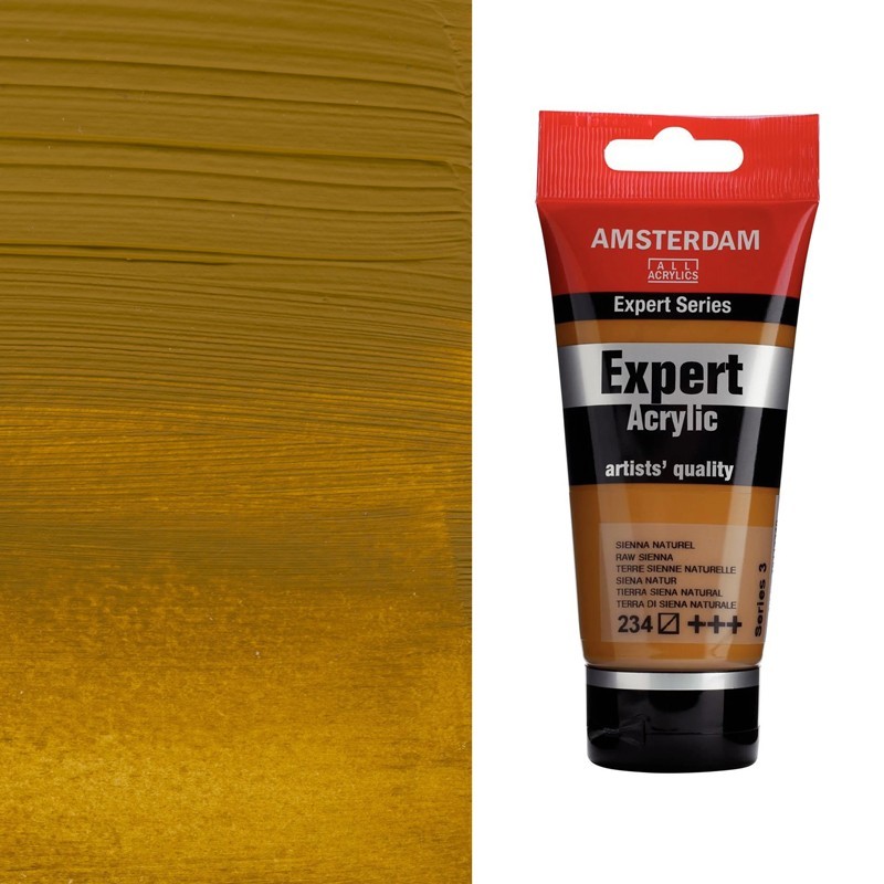 Colori Acrilici Amsterdam Expert Talens - Terra di Siena naturale (234) tubo da 75 ml Colori Acrilici Amsterdam Expert Talens - Terra di Siena naturale (234) tubo da 75 ml