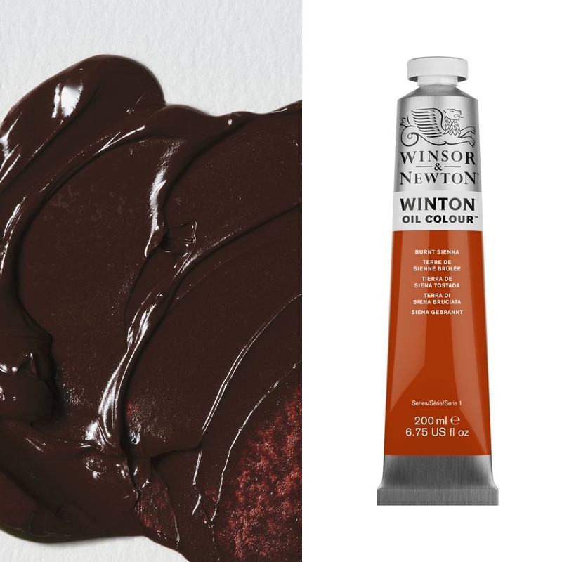 Colori ad Olio Winsor&Newton "Winton" Terra di Siena Bruciata (074) tubo da 200 ml Colori ad Olio Winsor&Newton "Winton" Terra di Siena Bruciata (074) tubo da 200 ml