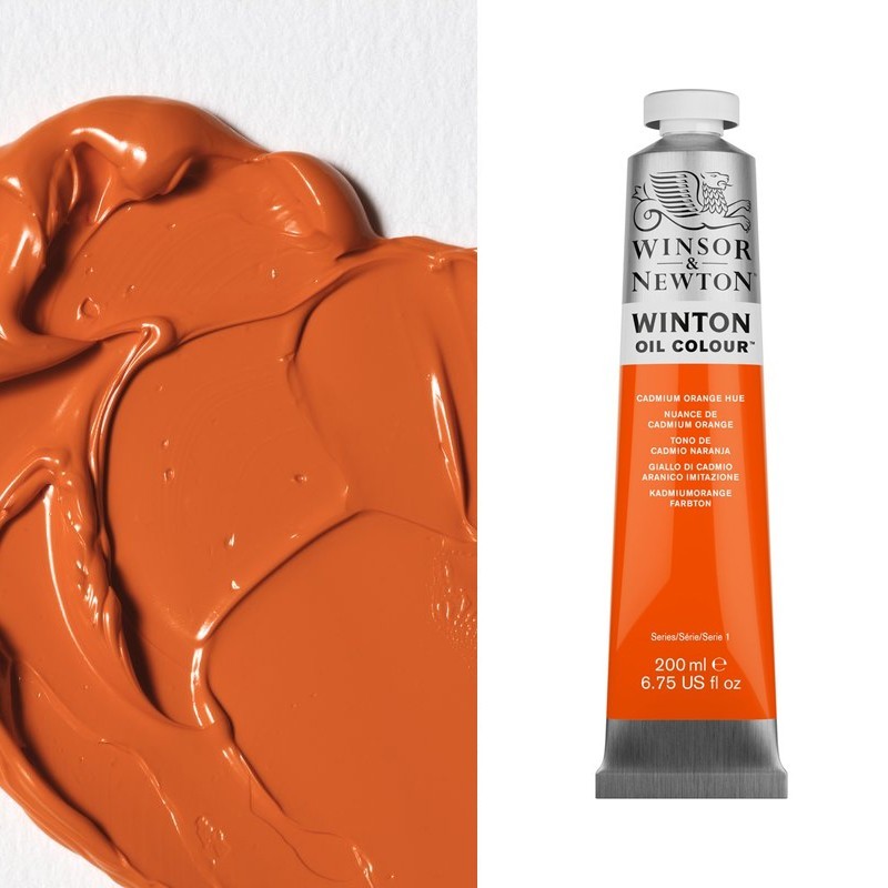 Colori ad Olio Winsor&Newton "Winton" Arancio di Cadmio imit. (090) tubo da 200 ml Colori ad Olio Winsor&Newton "Winton" Arancio di Cadmio imit. (090) tubo da 200 ml