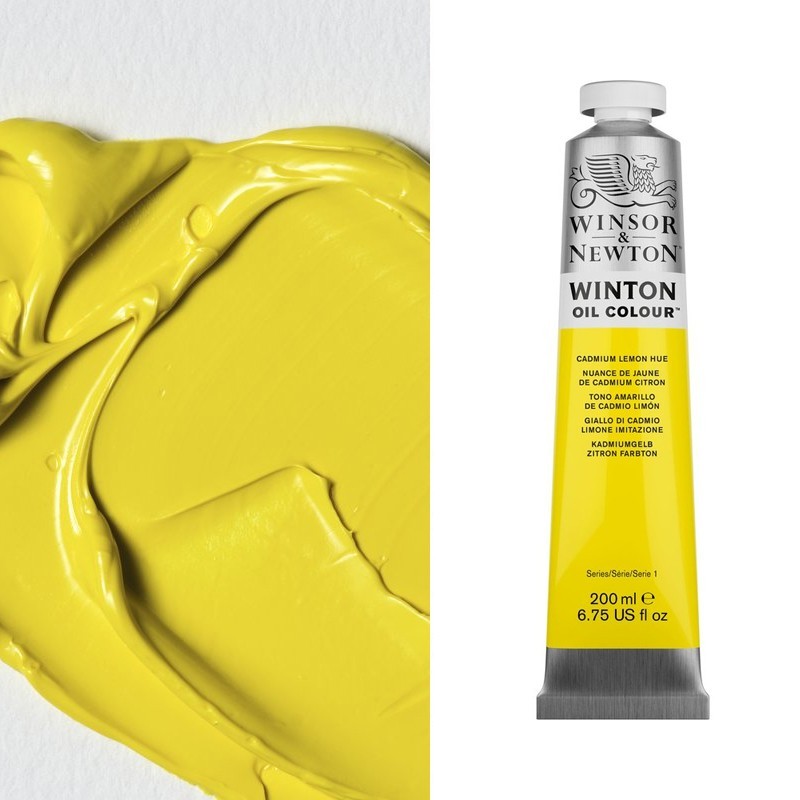 Colori ad Olio Winsor&Newton "Winton" Giallo di Cadmio Limone imit. (087) tubo da 200 ml
