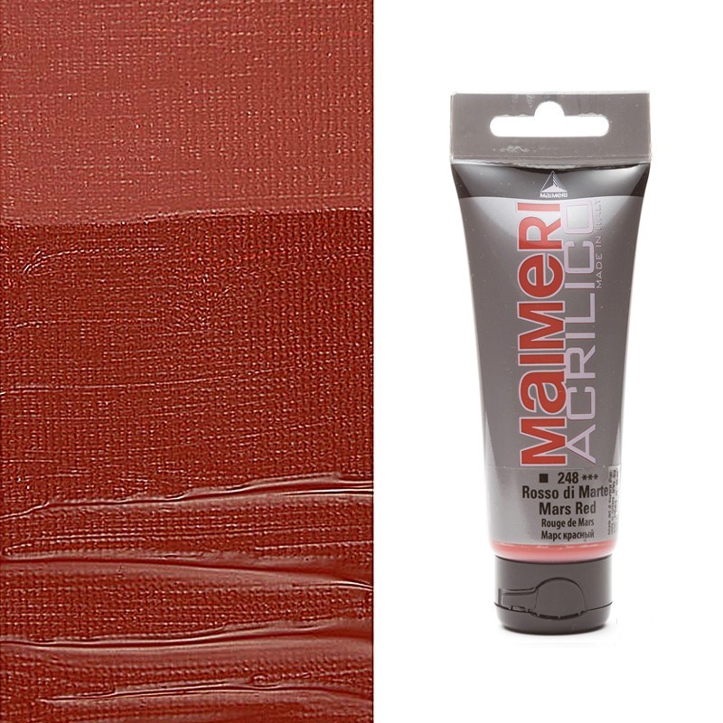 Colori Acrilici "Maimeri Acrilico" Rosso di Marte (248) Colori Acrilici "Maimeri Acrilico" Rosso di Marte (248)