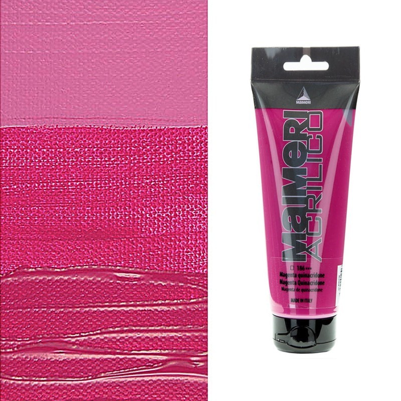 Colori Acrilici "Maimeri Acrilico" Magenta Quinacridone (186) Colori Acrilici "Maimeri Acrilico" Magenta Quinacridone (186)