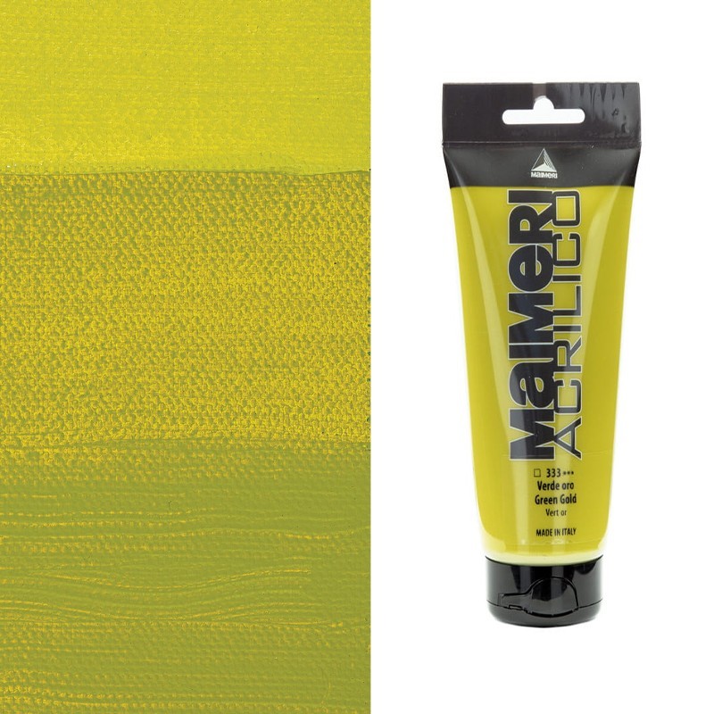 Colori Acrilici "Maimeri Acrilico" Verde Oro (333) Colori Acrilici "Maimeri Acrilico" Verde Oro (333)