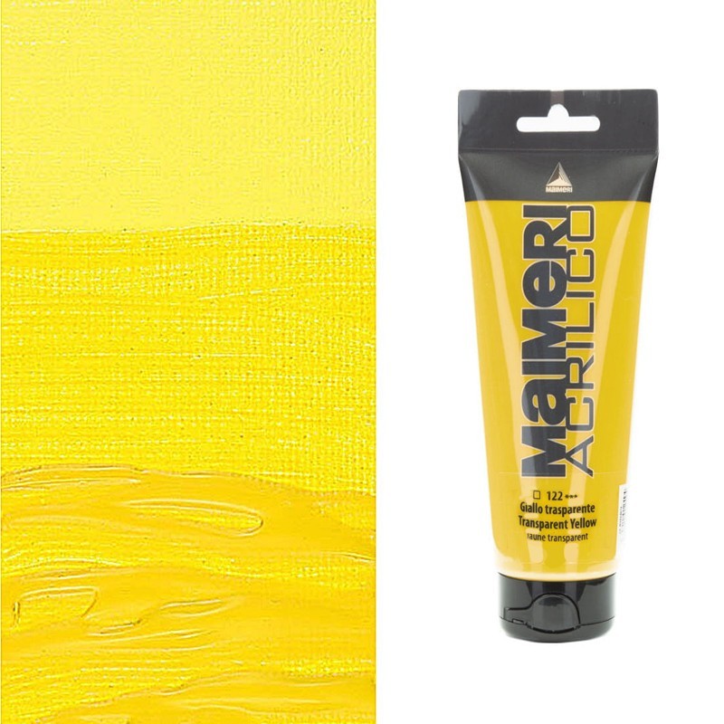 Colori Acrilici "Maimeri Acrilico" Giallo Trasparente (122)