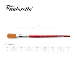 Pennelli Tintoretto - Astuccino in pelo sintetico Ambra - Serie 971