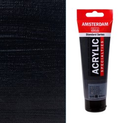 Colori Acrilici Talens "Amsterdam" Nero Metallizzato (850) tubo da 120 ml