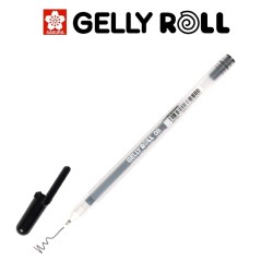 Sakura Gelly Roll Nero - Penna gel a base d’acqua 08 (0,4 mm)