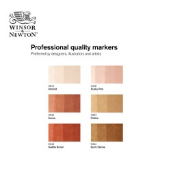 W&N BrushMarker - Set da 6 pennarelli serie Skin Tones