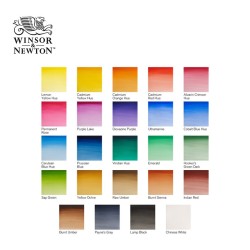 Winsor&Newton serie Cotman - Scatola in metallo con 24 colori per acquarello (1/2 Godet)