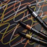W&N PROMARKER - SET da 2 Pennarelli Gold+Silver serie metallic