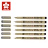 Sakura Pigma Micron Fineliner - Set di 6 pennarelli neri a punta fine