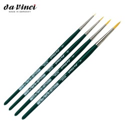 DA VINCI - SET NOVA 5235 - 4 PENNELLI TONDI IN PELO SINTETICO SERIE 1570
