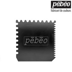 Pébéo - Spatola a pettine in metallo 15x15 cm