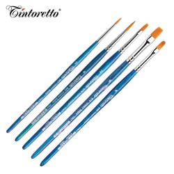 Bellearti.it - Set Ambra con 5 pennelli Tintoretto in pelo sintetico