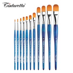 Pennelli Tintoretto - Lingua di gatto in pelo sintetico Ambra - Serie 846